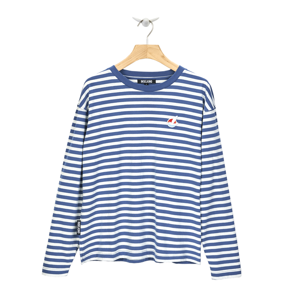 Enna Longsleeve Logobadge / sail & off white stripes