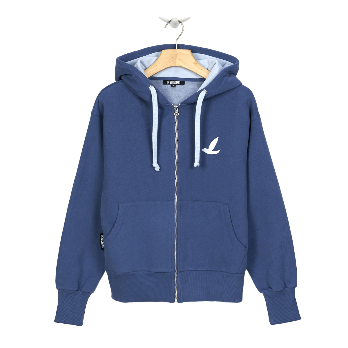 Loose Fit Zip Hood Möve / sail