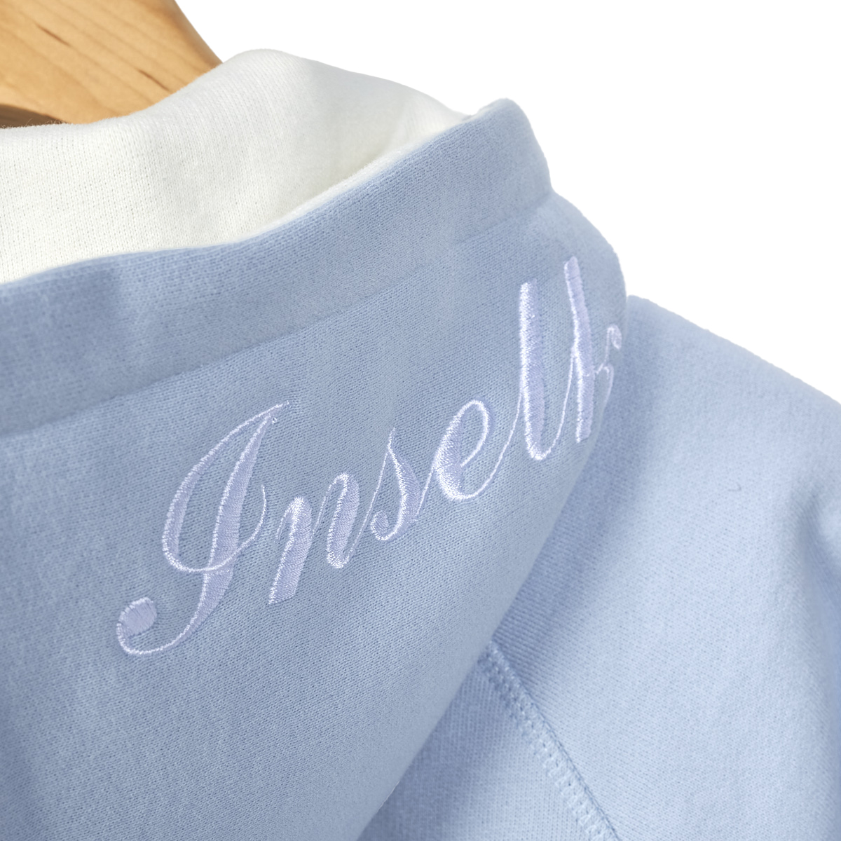 Raan Hoodyjacke Logobadge / subdued blue