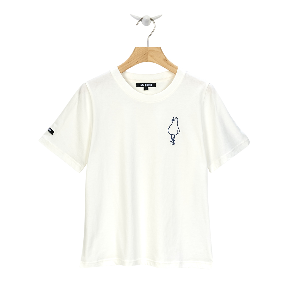 Damen T-Shirt Ladymöwe / off white