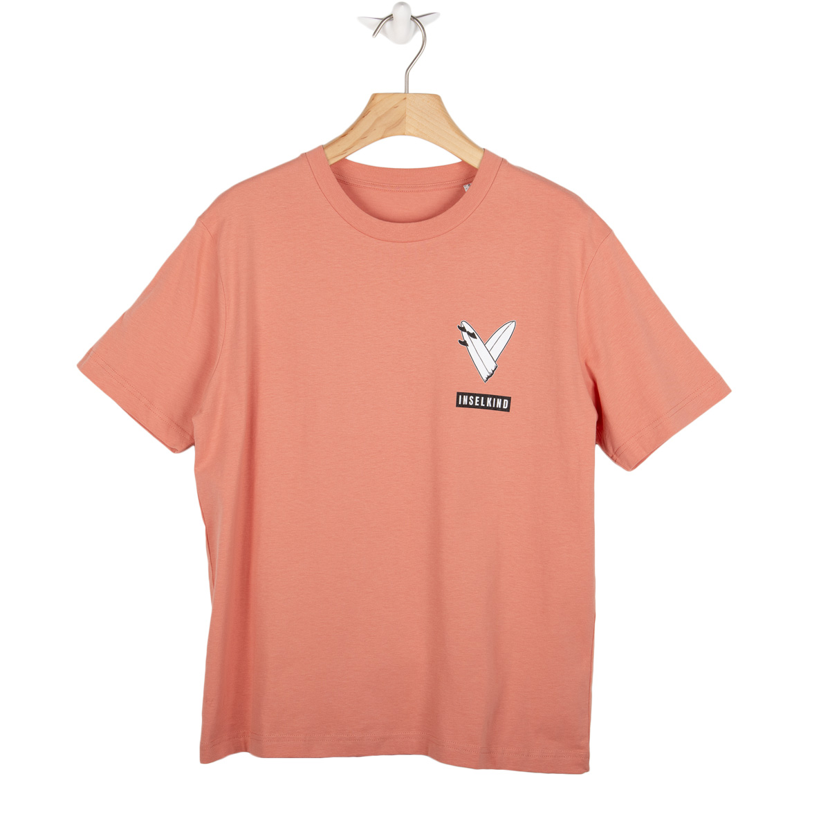2021-10-13_Inselkind_Artikel_080 Broken Heart Surfboard T-Shirt / coral