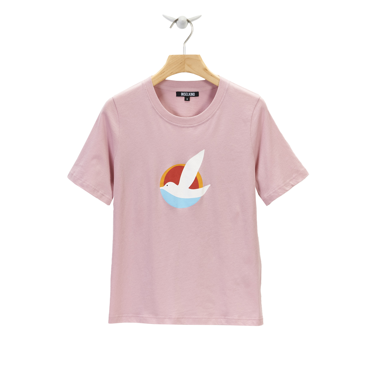 IK_10774-1-vorne Logoprint Damen T-Shirt / pale pink