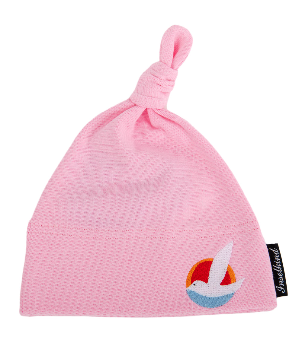 Babymütze Logo / rosa