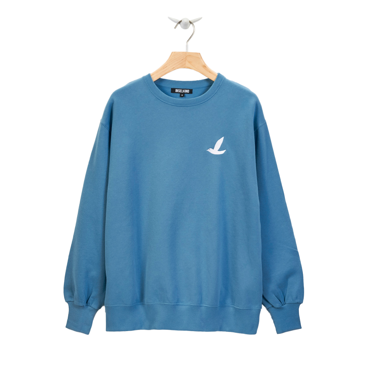 Crewneck Sweatshirt Möwe / deep ocean blue Crewneck Sweatshirt Möwe / deep ocean blue