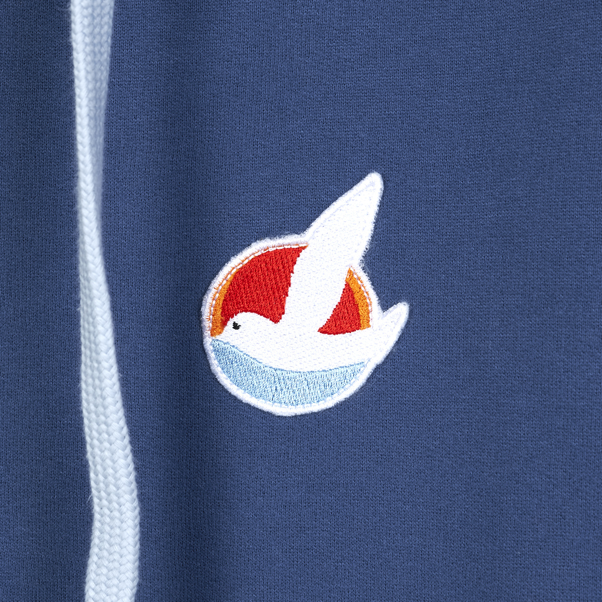 Loose Fit Zip Hood Logobadge / sail