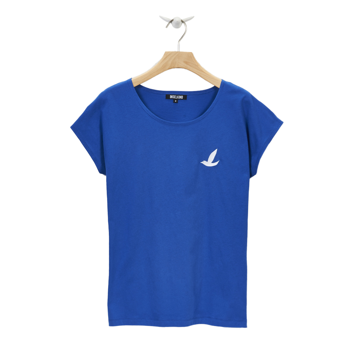 Loose Fit T-Shirt Möwe / royal blue
