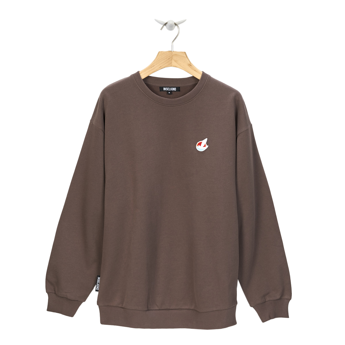 Crewneck Sweatshirt Logobadge / hazel