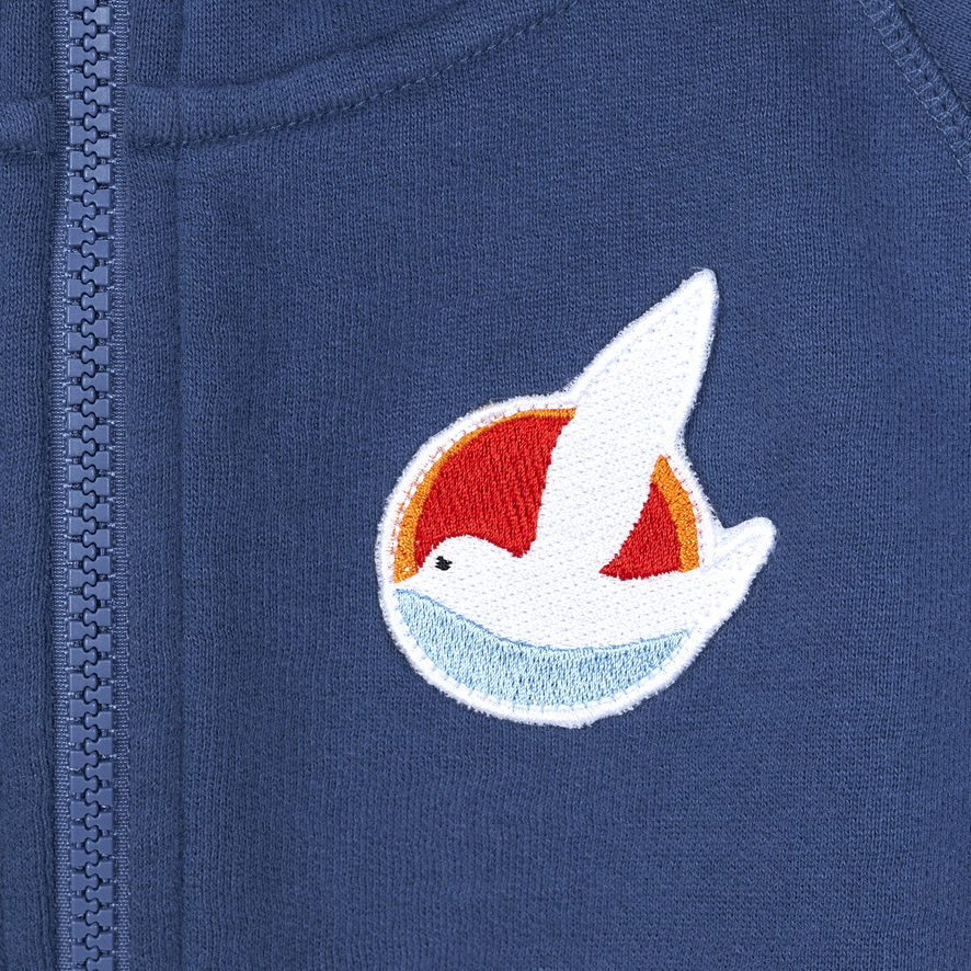 Classic Zip Hood Kids / sail