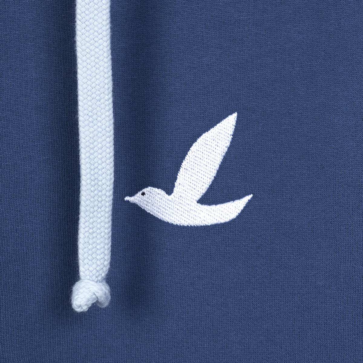 Loose Fit Zip Hood Möve / sail