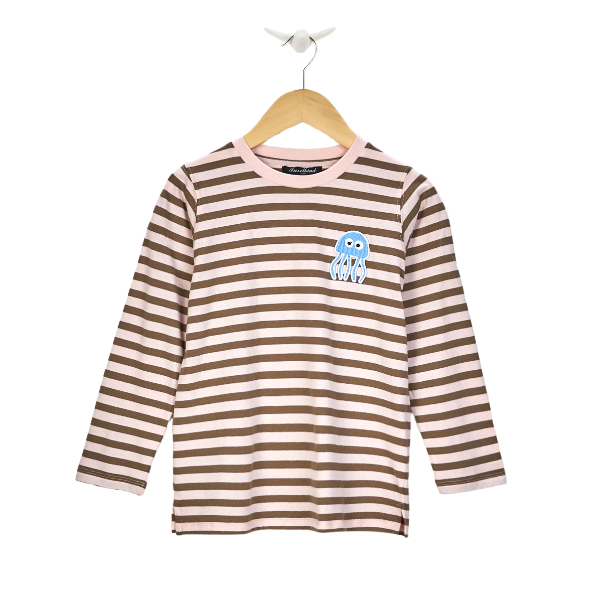 Tjorven & Tjark Longsleeve Qualle / sail & off white stripes