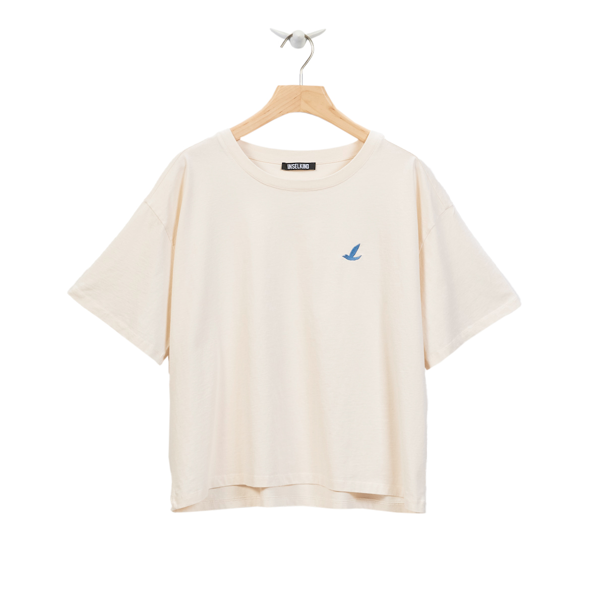 Loose Fit T-Shirt Möwe Damen / natural