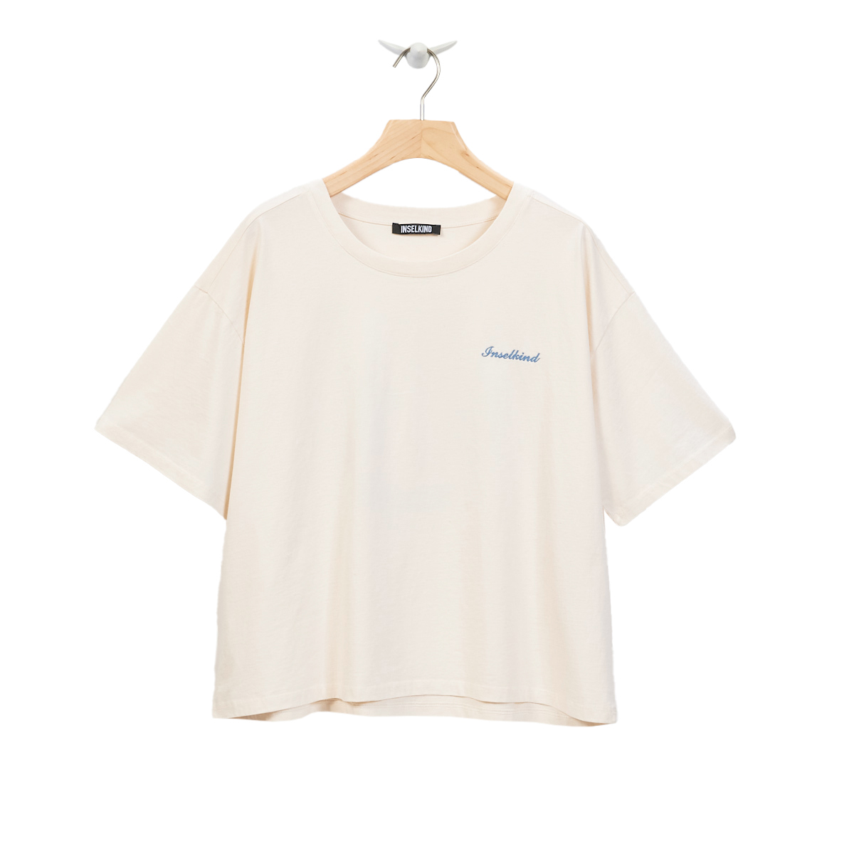Loose Fit T-Shirt Print Damen / natural